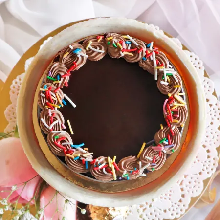 Pink Chocolate Pinata Ball Cake for Birthday